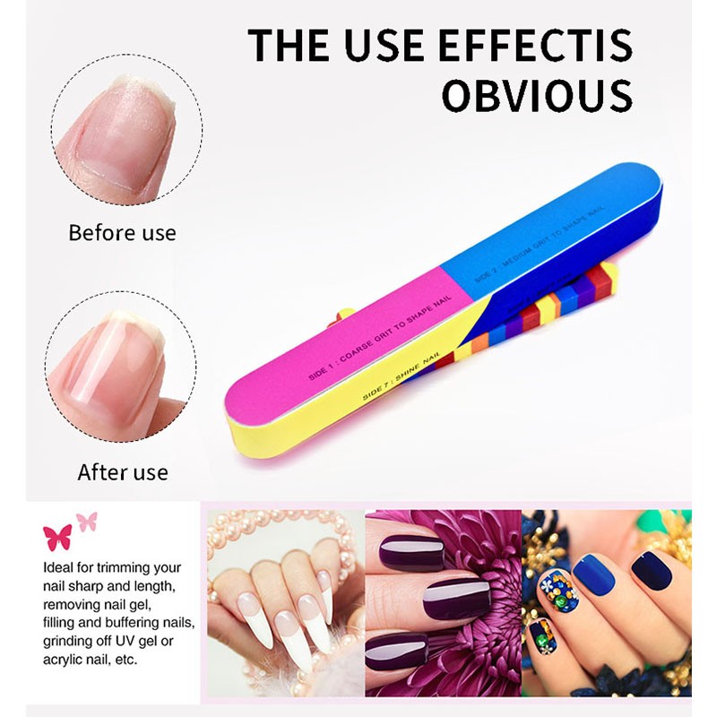 Nail Buffer Factory - 6.5 Inches 7 Step File