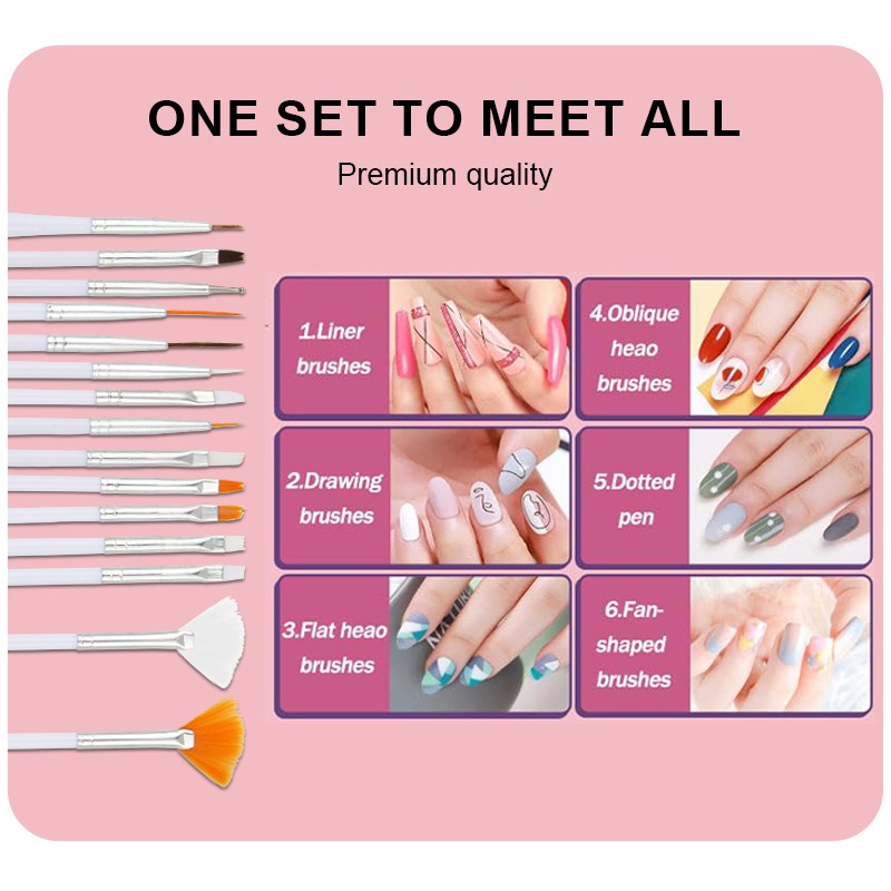 Acrylic Nail Brush Factory - Multifunctional Purple DIY