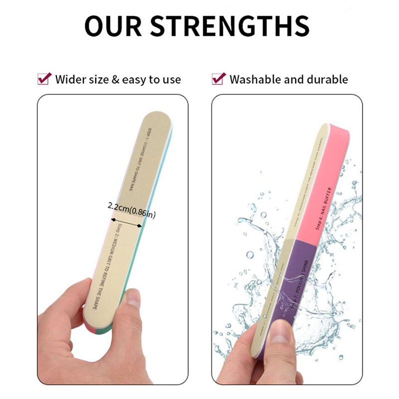 Nail Buffer Factory - 6.5 Inches 7 Step File