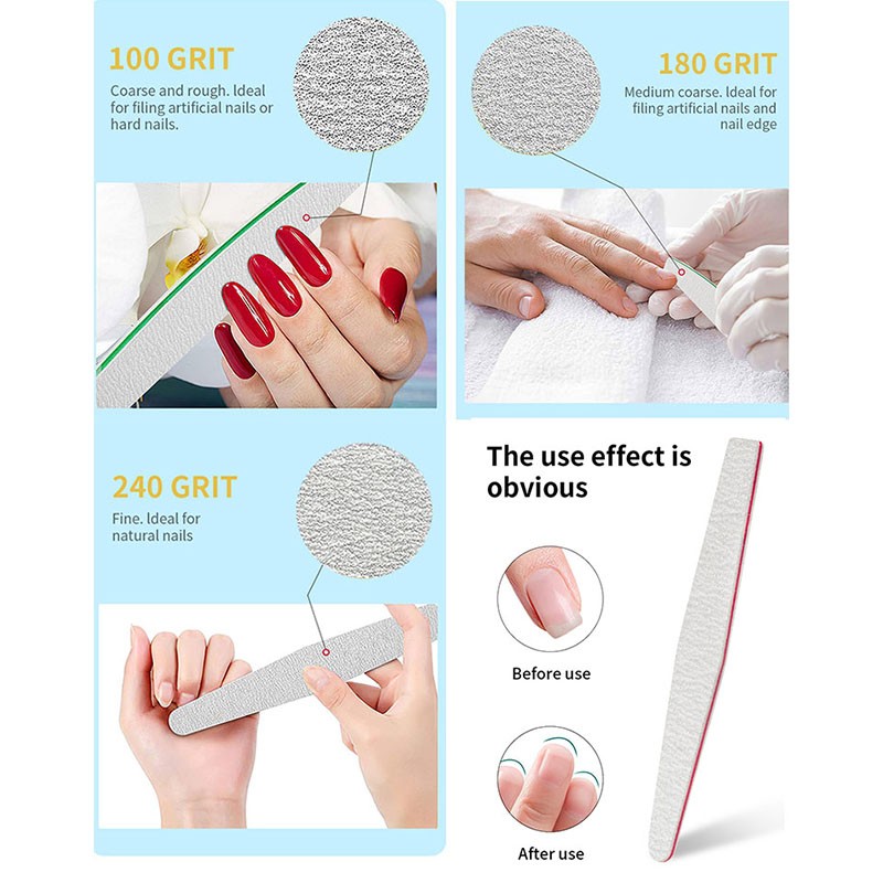 Nail File Manufacturer - Double Side 80-320 Grit Buffer