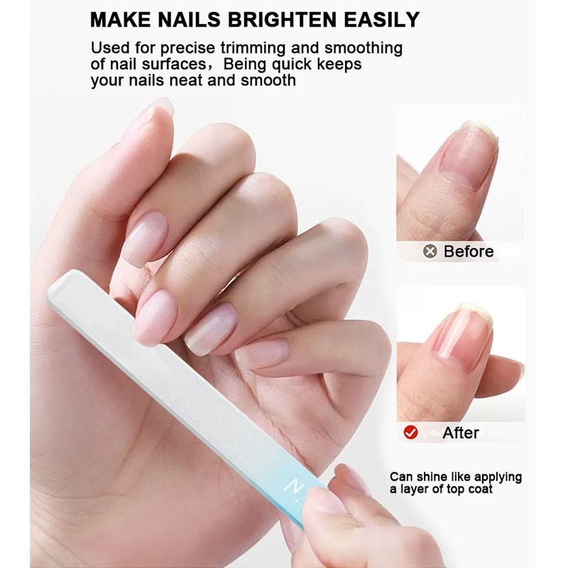 Glass Nail File Supplier - Nano Etched Gentle Manicure