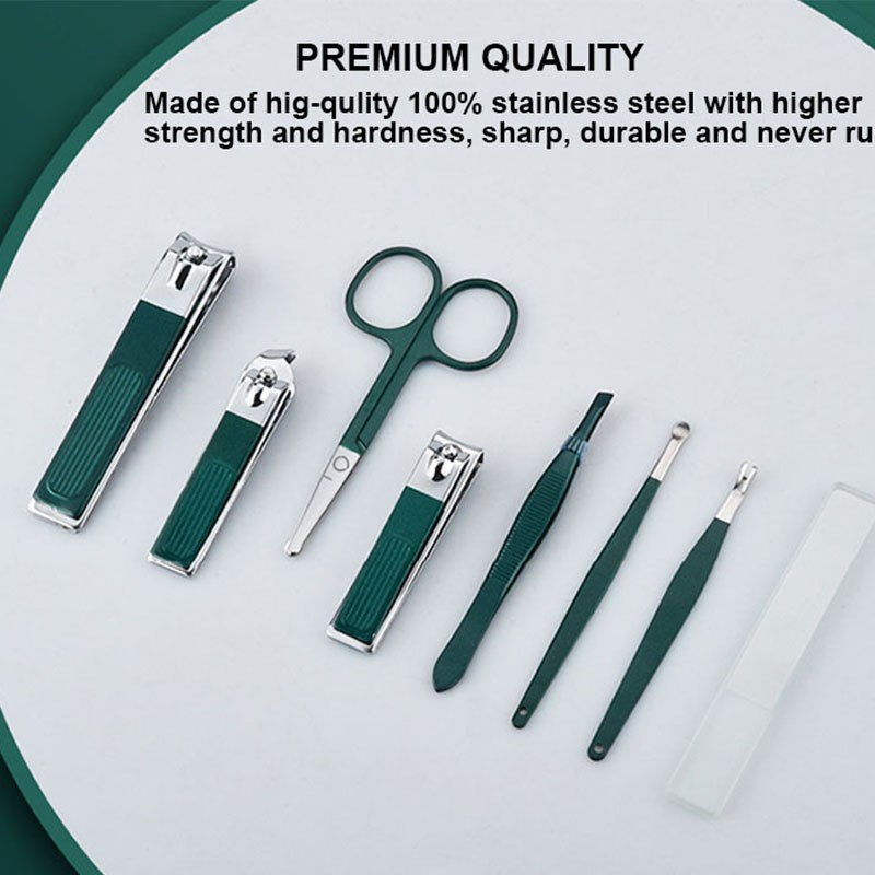 Nail Clipper Set Supplier - 8 in 1 Premium Stainless Steel Kit
