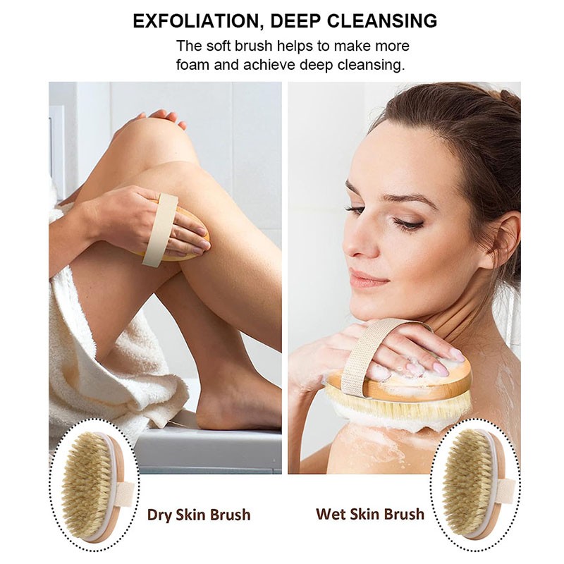 Bath Brush Set Supplier - Long Handle Natural Bristles