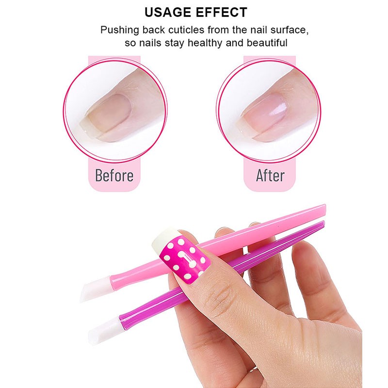 Cuticle Remover Supplier - Stainless Steel Pink Fork