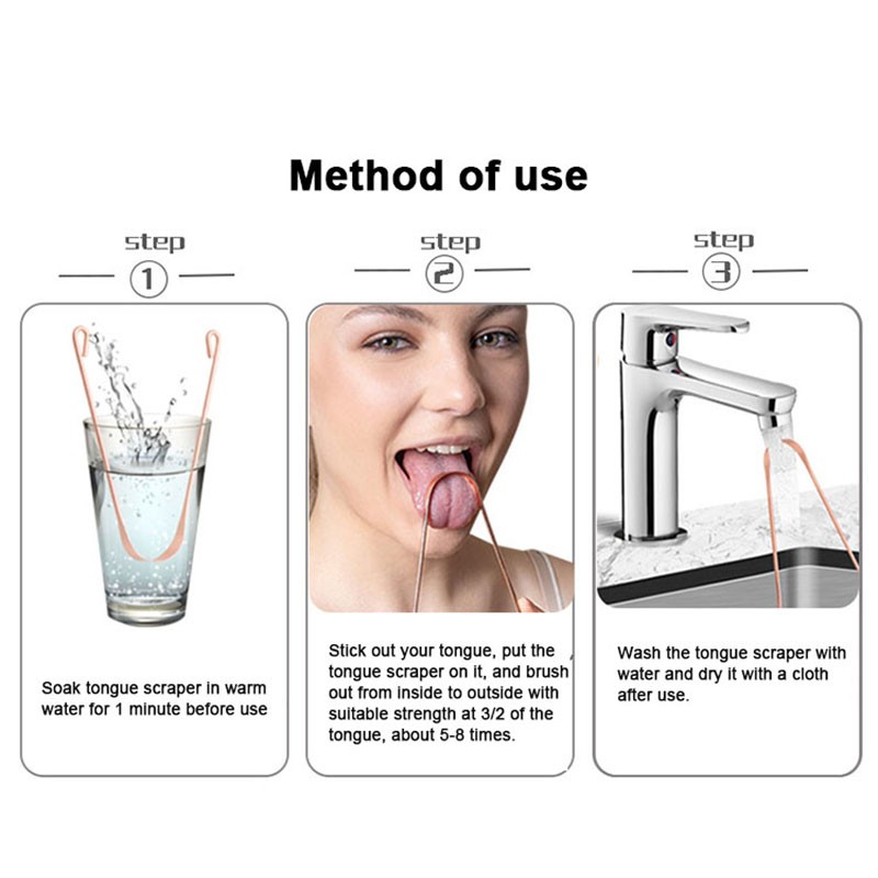 Tongue Cleaner Factory - Metal Black Water Droplet