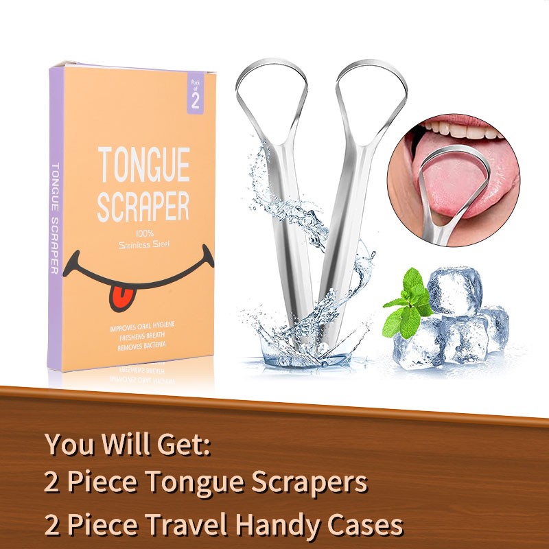 Tongue Cleaner Manufacturer - Wholesale 2pcs Kit Dental