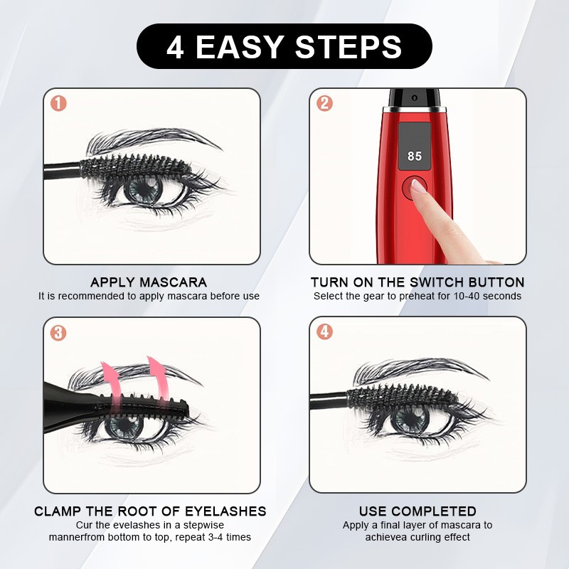 Eyelash Curler Factory - Compact USB Rechargeable 3D