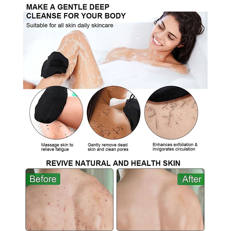 Exfoliating Gloves Manufacturer - 2 in 1 Bath Mesh