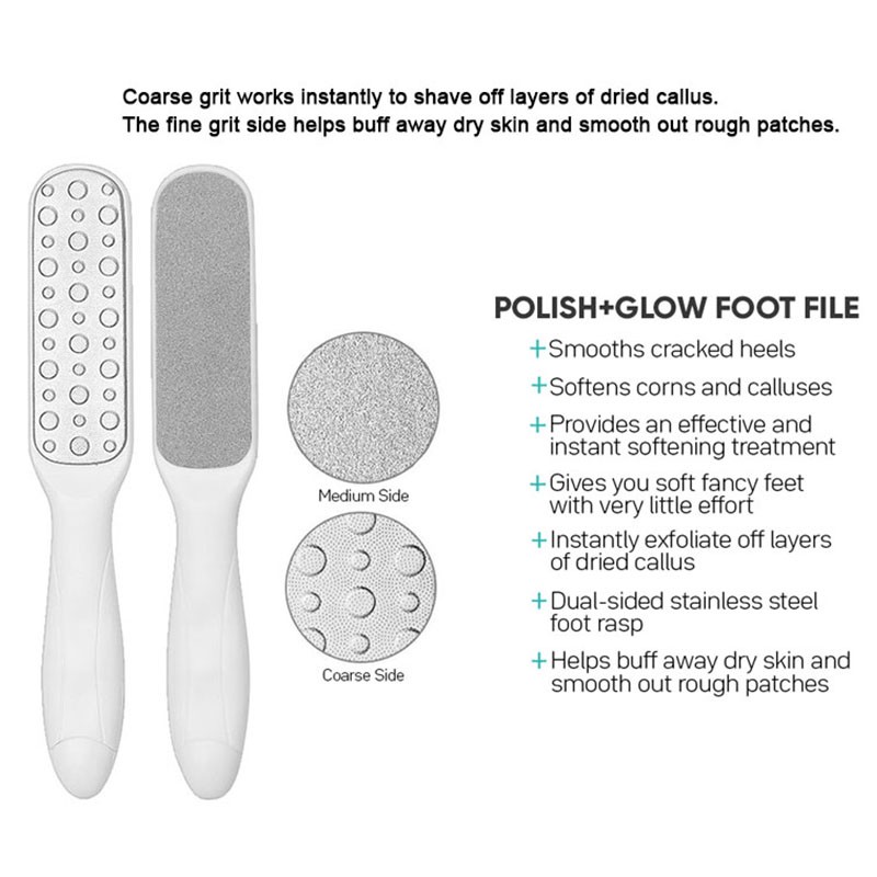 Foot File Supplier - Double Side Stainless Steel Callus