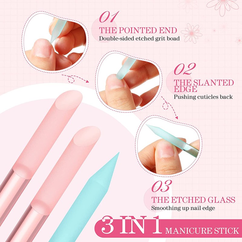 Nail Tool Factory - 3PCS Double Head Pusher