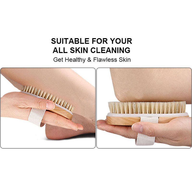 Bath Brush Set Supplier - Long Handle Natural Bristles