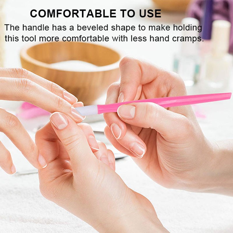 Cuticle Remover Supplier - Stainless Steel Pink Fork