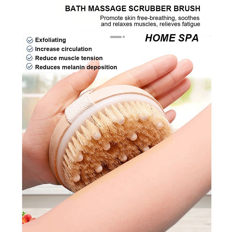 Dry Brush Manufacturer - Wooden Round Natural Bristle