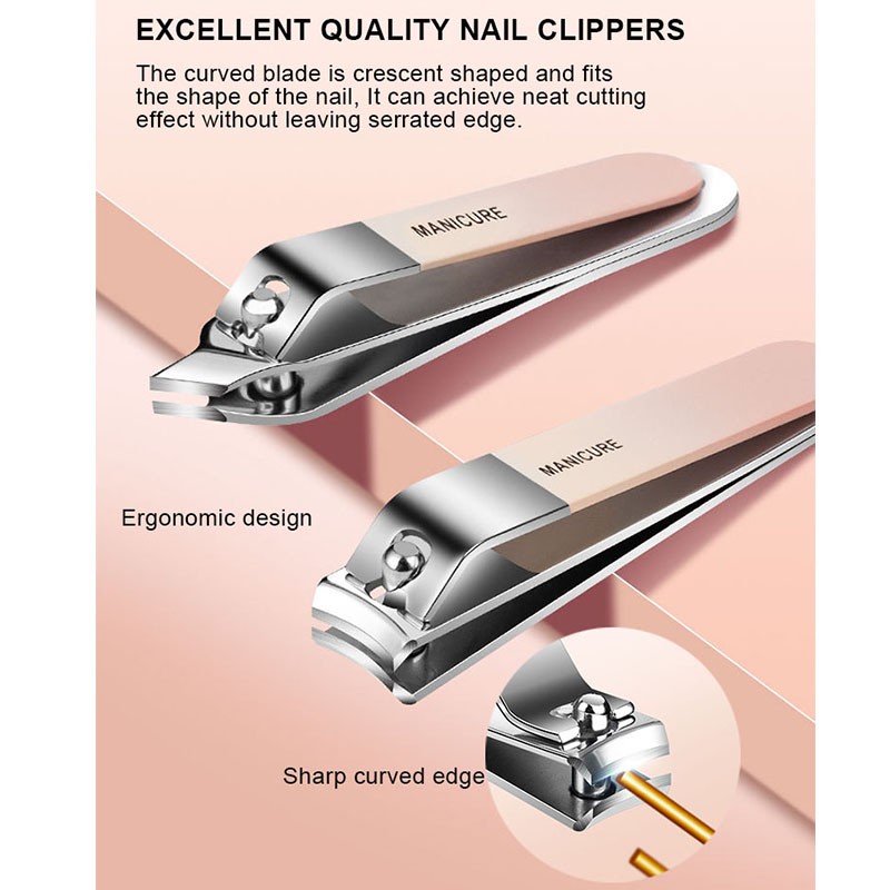 Manicure Pedicure Set Factory - 14 Piece Professional Tool Kit