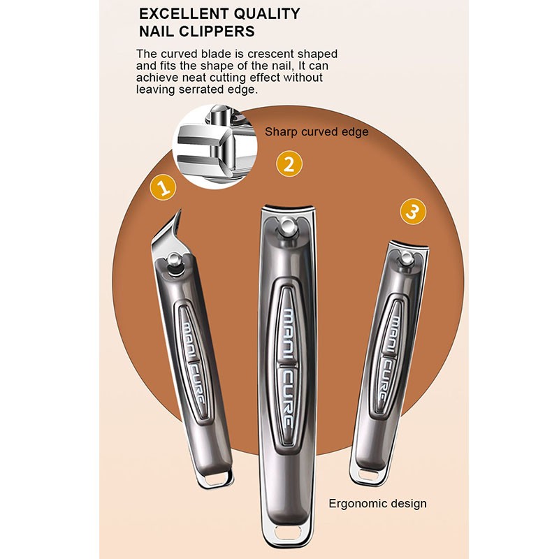 Nail Care Kit Manufacturer - 16 Piece Stainless Steel Gift Set