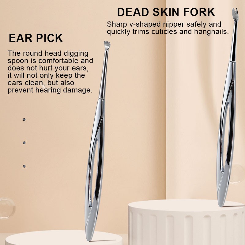 Manicure Set Supplier - 9pcs Luxury Leather Case Kit