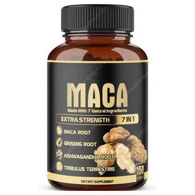 Maca Root Capsules Manufacturer - Hot Selling 150 Capsules Private Label Adult Energy Booster Natural Power Healthcare Supplement Strong