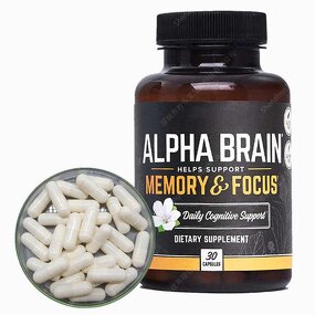 Alpha Brian Capsule Manufacturer - Customized Hot Sale Nutritional Pills Supplement Enhance Booster Focus Good Memory