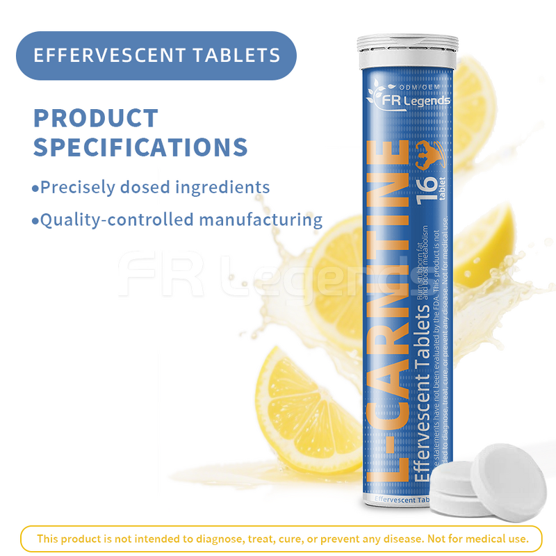 Weight Management Supplement Manufacturer - OEM Customizable Supports Fat Burning L-Carnitine Effervescent Tablets