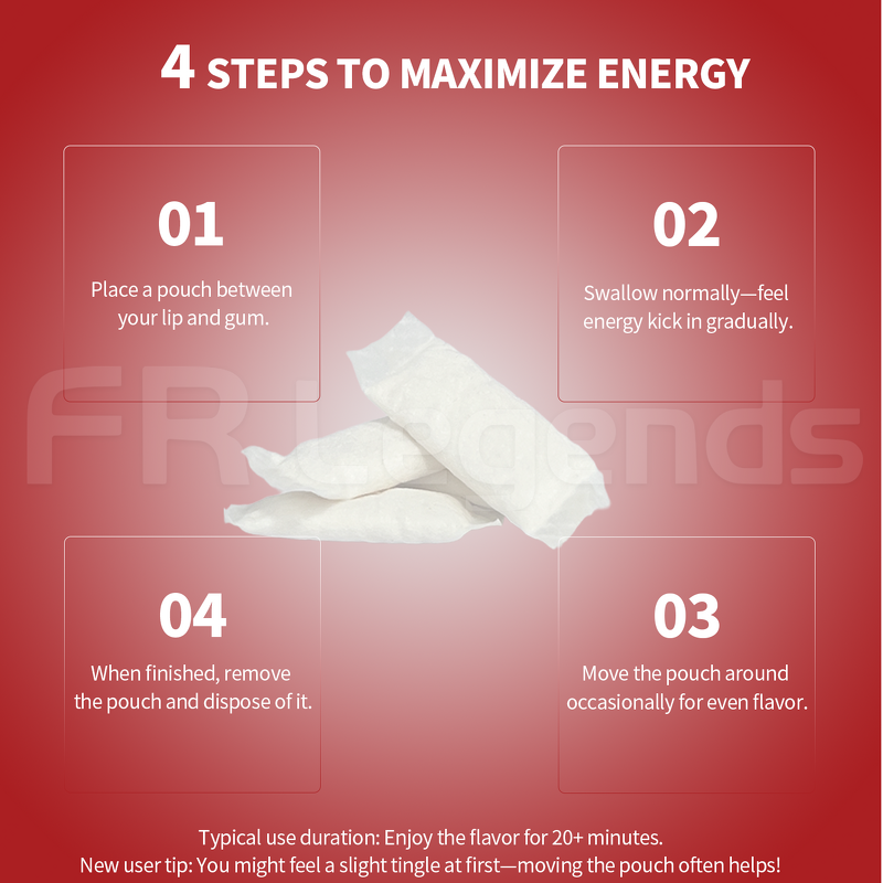 Nootropic Pouch Manufacturer - OEM Custom Flavor Natural Caffeine L-Theanine Supplement Sugar Free