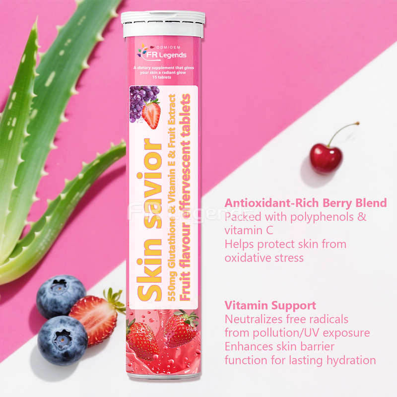 Glutathione Vitamin C E Tablets Manufacturer - OEM Supplement for Skin Lightening Whitening Glow Effervescent