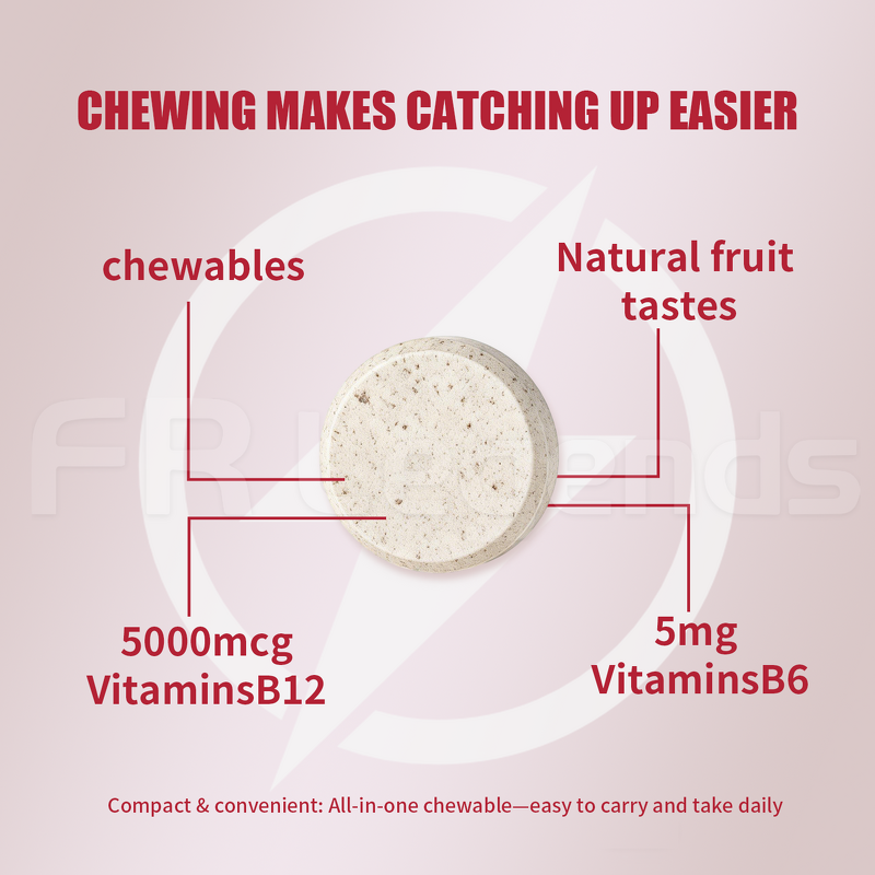 Vitamin B12 Chewable Tablets Manufacturer - OEM ODM Energy Boost Metabolism Strengthen Vegan