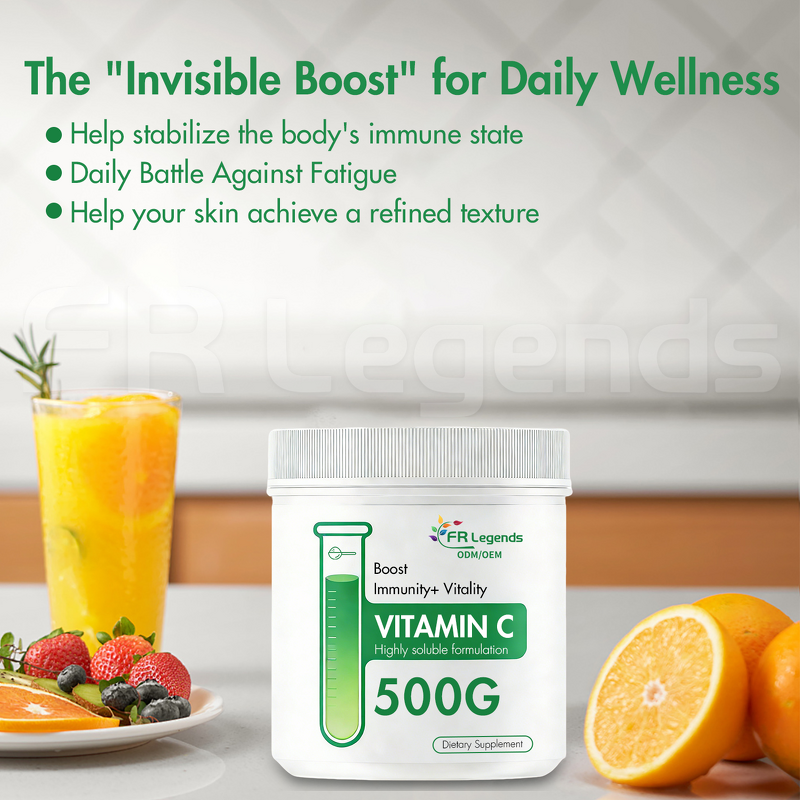 Vitamin C Solid Drinks Manufacturer - OEM Private Label Natural Pure 1000mg Boost Immune Ascorbic Acid Powder