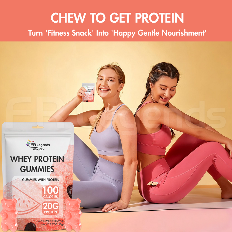 Sports Nutrition Protein Gummies Manufacturer - OEM Private Label Vegan Whey Protein Isolate