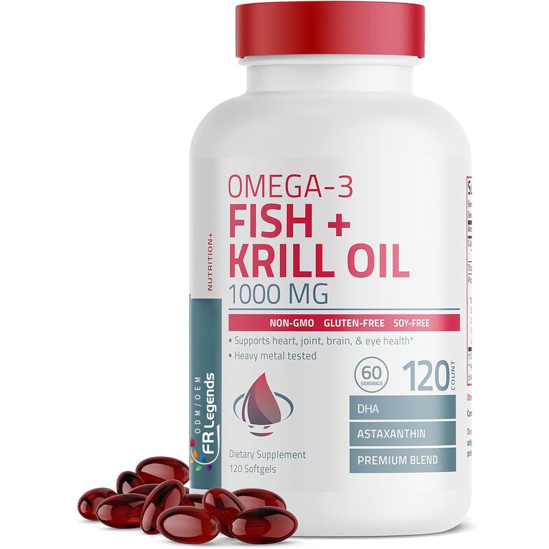 Omega 3 Fish Oil Supplement Manufacturer - OEM Wholesale Brain Function Support Memory Focus Krill Oil Softgels