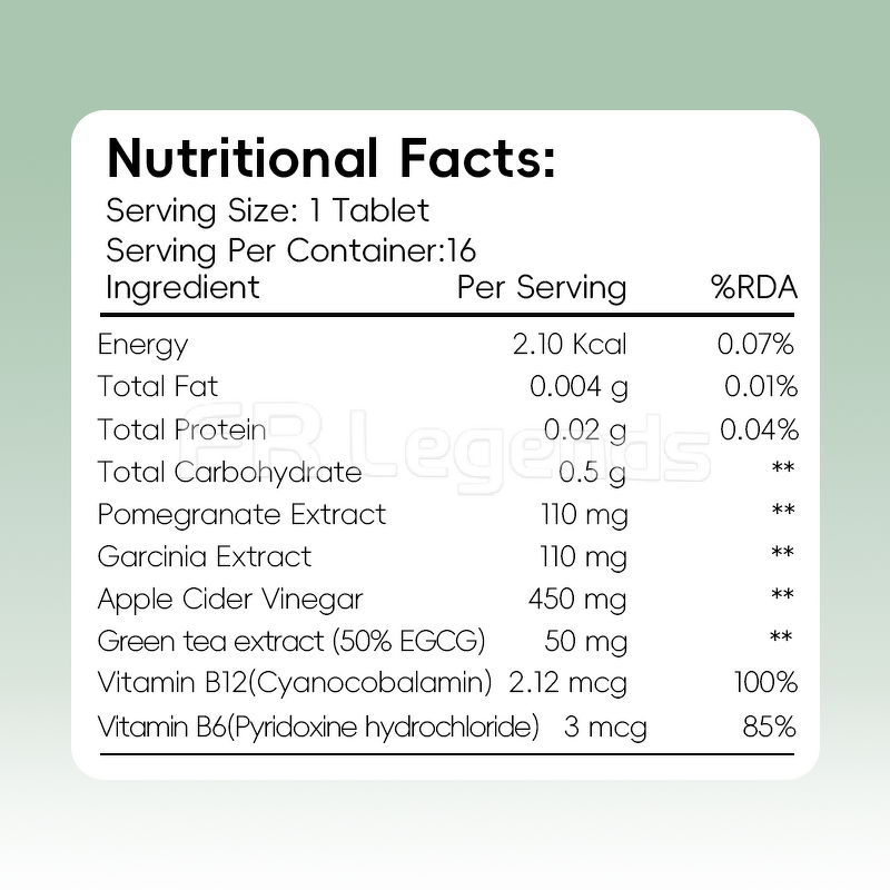 Apple Cider Vinegar Supplements Manufacturer - OEM Organic Extracts Helps Fat Metabolism Fat Burning Effervescent