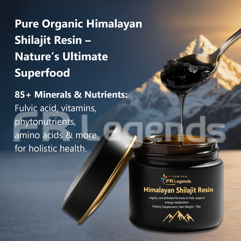 Himalayan Shilajit Resin Manufacturer - OEM Pure Supplement with Fulvic Acid 85+ Trace Minerals