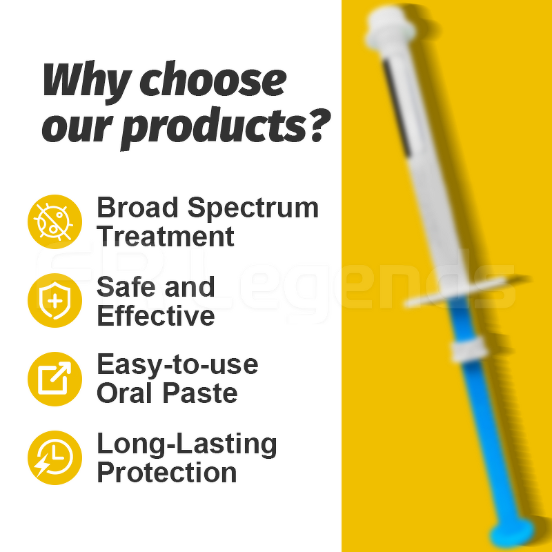 Horse Antiparasitic Paste Manufacturer - In Stock 6.08g for Worms Bots Remove Apple Flavored Equine Care