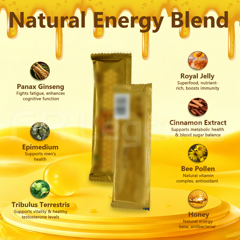 Male Enhancement Honey Manufacturer - Custom Wholesale Royal Honey Sticks for Vitality Energy