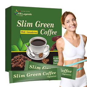 Green Coffee Bean Powder Manufacturer - OEM Slim with Ganoderma Promote Digestion Effective Fast Slimming for Weight Control