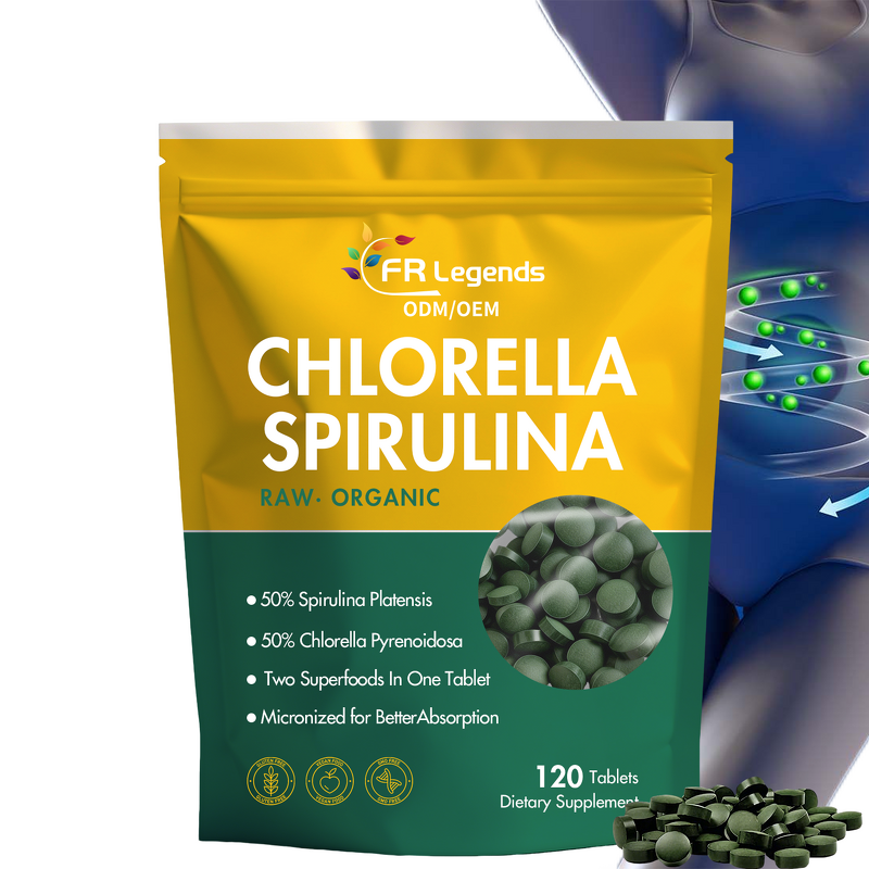 Chlorella Spirulina Tablet Manufacturer - Best Selling Organic Support Gut Health Daily Energy