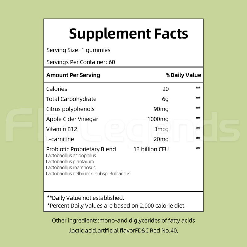 Apple Cider Vinegar Gummies Manufacturer - OEM ODM Promote Weight Management Energy Boost Vegan