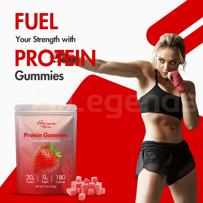 Protein Gummy Candy Manufacturer - OEM Factory Sports Nutrition Muscle Builder Creatine High Protein