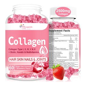 Whitening Brightening Gummy Manufacturer - OEM Natural Vitamin Biotin Collagen for Hair Skin Nail