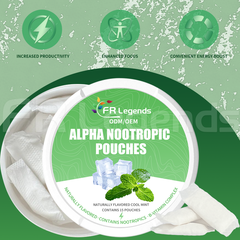 Caffeine Pouch Manufacturer - 50mg Natural with L Theanine for Mental Focus Energy Support Nootropic