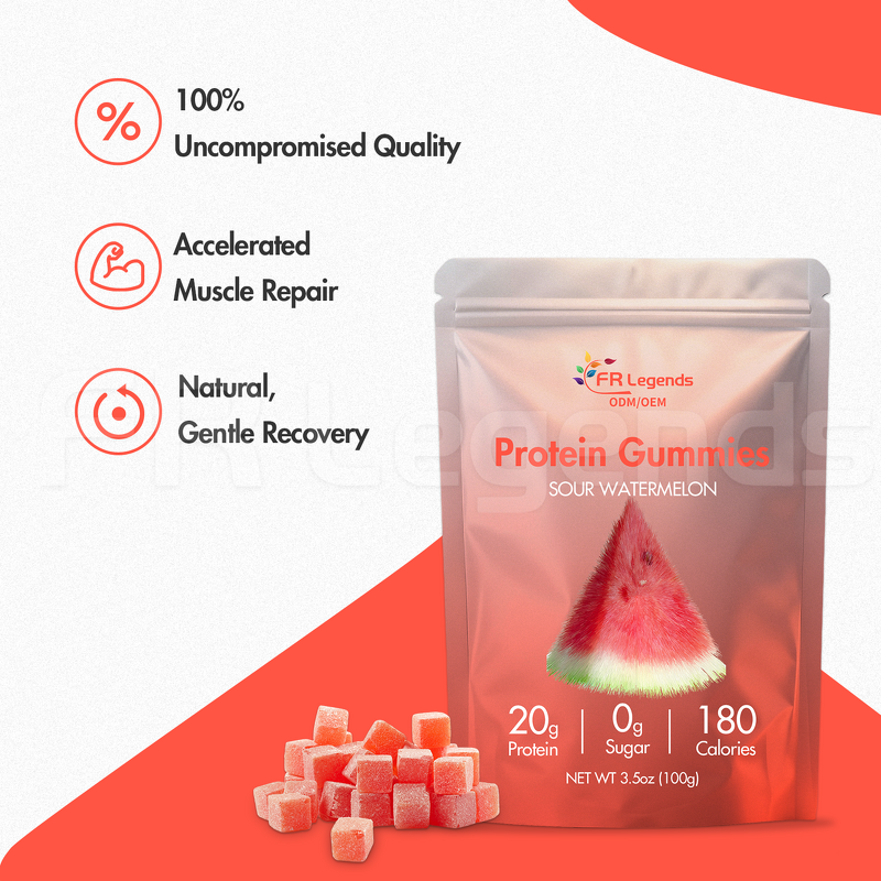 Protein Gummies Manufacturer - with Electrolyte & Amino Acid Creatine Monohydrate Sugar Free Halal