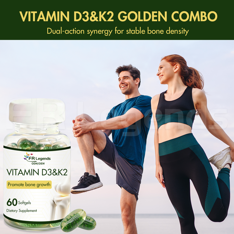 Vitamin D3 K2 Softgels Manufacturer - OEM ODM Customized Natural for Immune & Bone Support