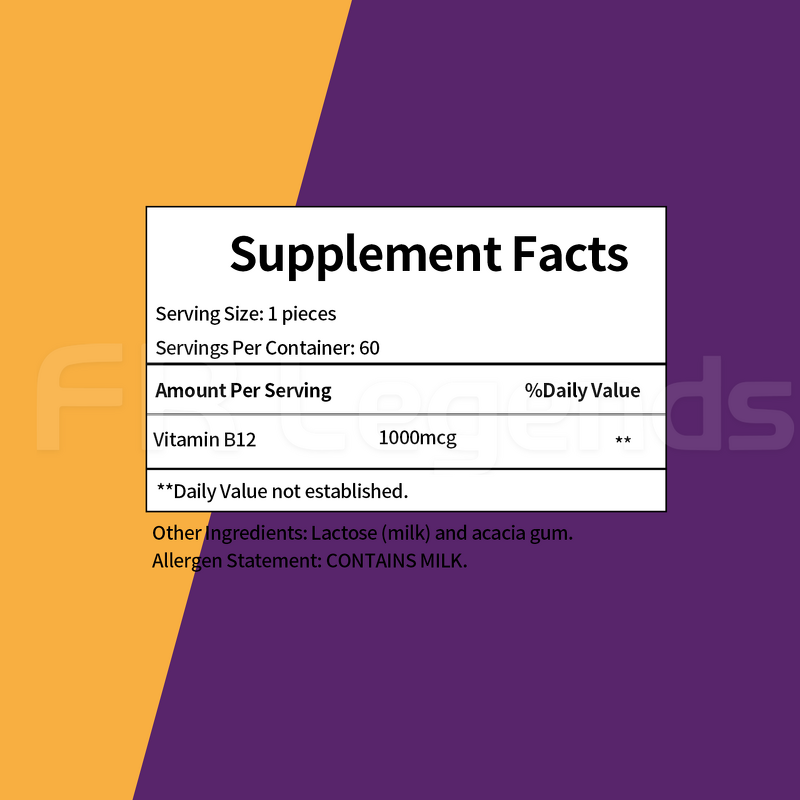 Vitamin B12 Supplement Manufacturer - OEM Wholesale 1000mcg Complex Vitamins Minerals Energy boost