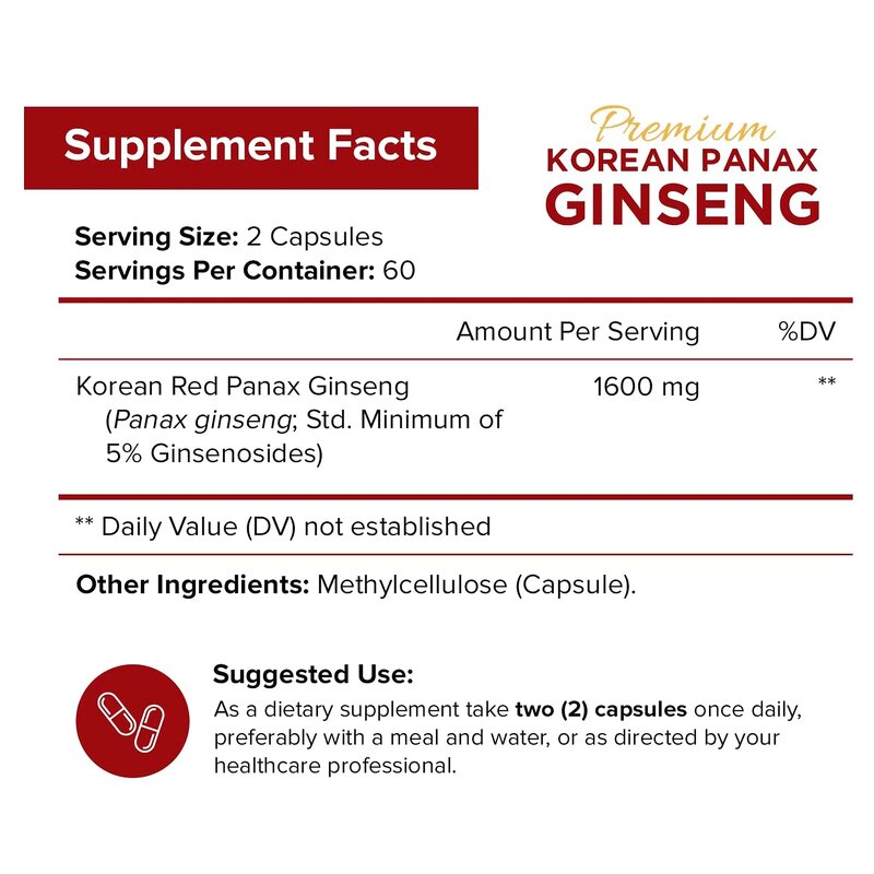 Korean Panax Ginseng Supplements Manufacturer - Premium for Energy Focus Performance Support & Men Enhancement