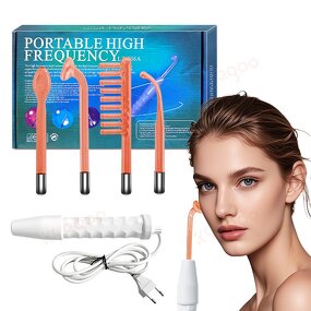 High Frequency Facial Machine - Portable with 4 Tubes