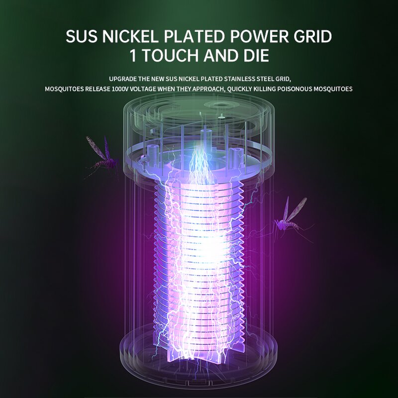 Electric Mosquito Zapper - Powerful with Hanging Loop