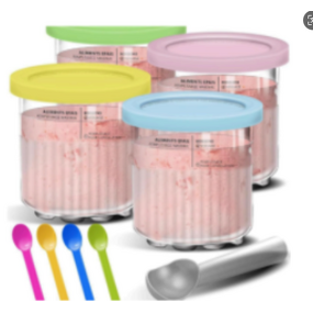 Ice Cream Container - for Ninja Creami with Lid