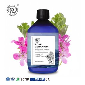 Rose Geranium Hydrosol Manufacturer - 100% Pure for Skin Hair & Diffuser & OEM