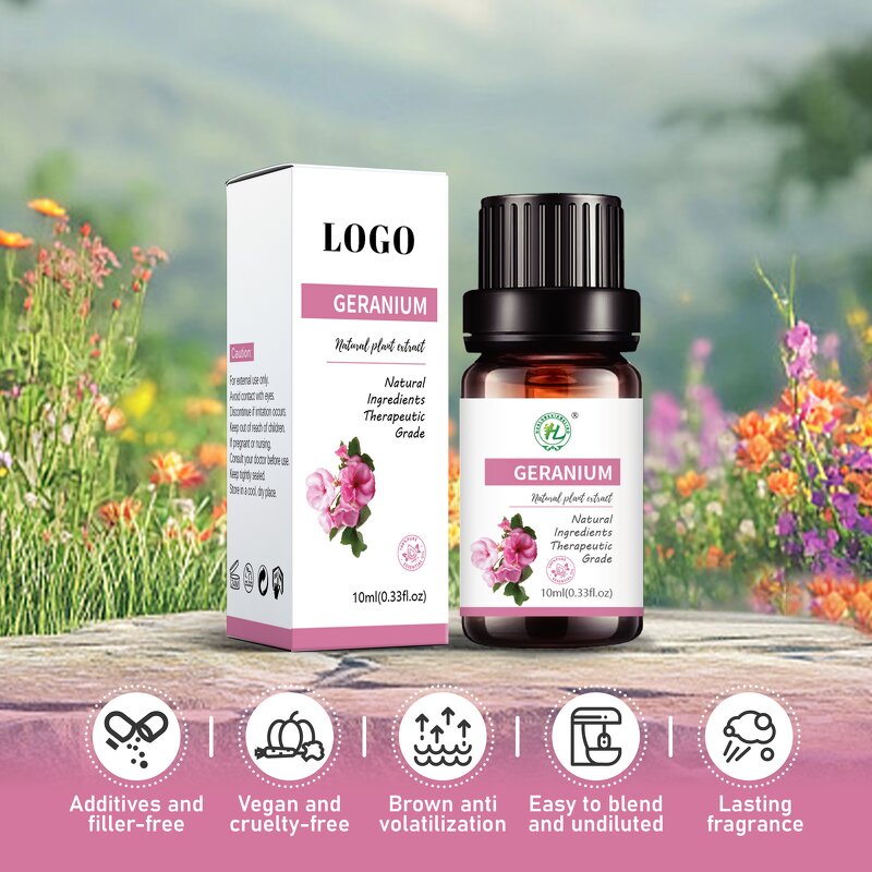 Rose Geranium Essential Oil Manufacturer - 100% Pure Organic for Aromatherapy & OEM