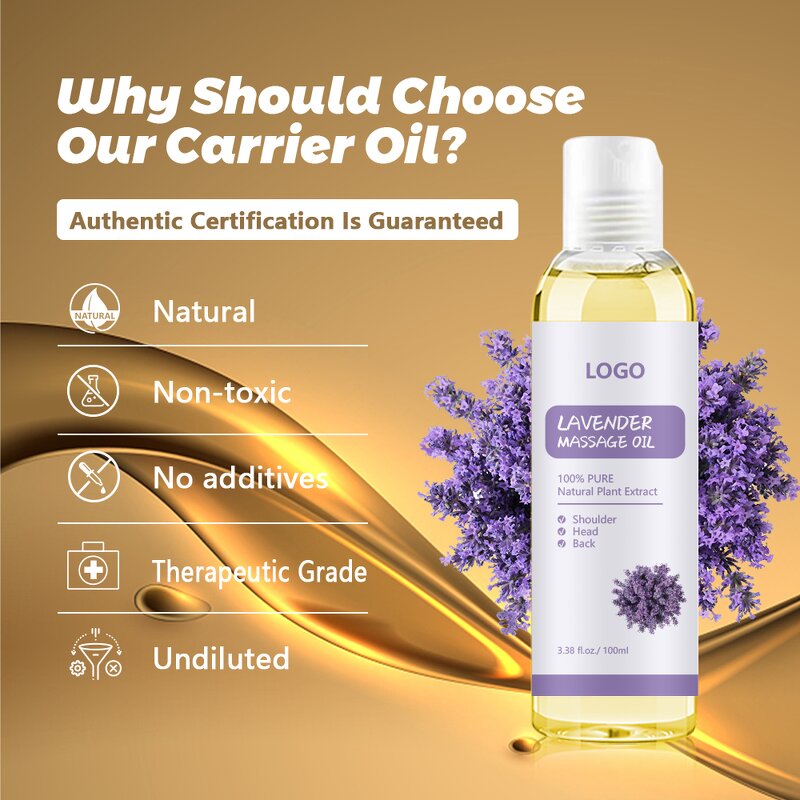 Lavender Massage Oil Manufacturer - 100% Pure Natural Steam Distilled & Cold Pressed & Custom