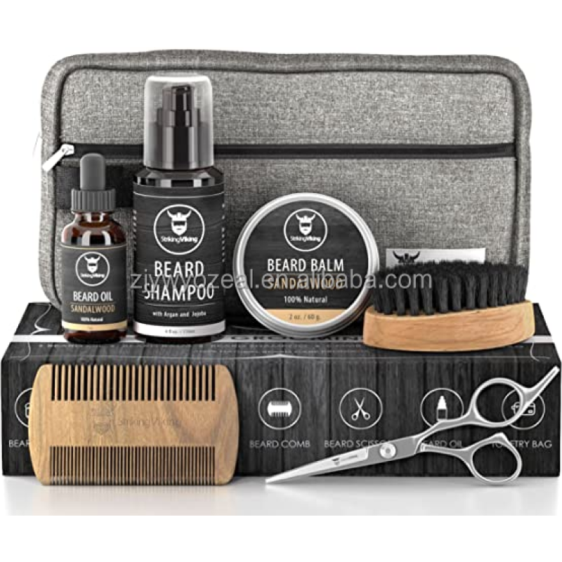 Beard Grooming Kit Supplier - OEM Wooden Shaping Tool Set